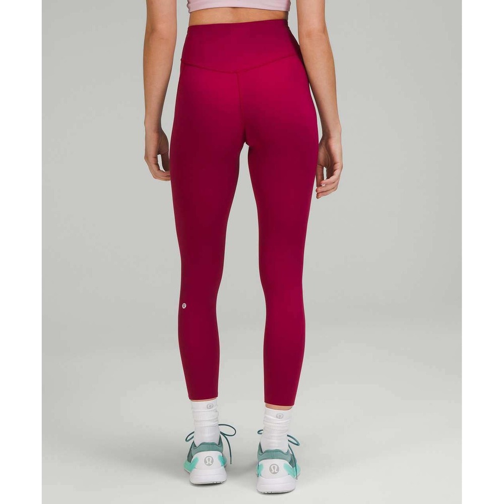 Lululemon 10 Base Pace High-Rise Running Tight 25" Pomegranate Pink Nulux W5DKHS